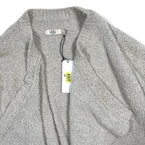 New UGG Brand Women's Phoebe Wrap Drape Fluffy Sweater Cardigan Small 1106389